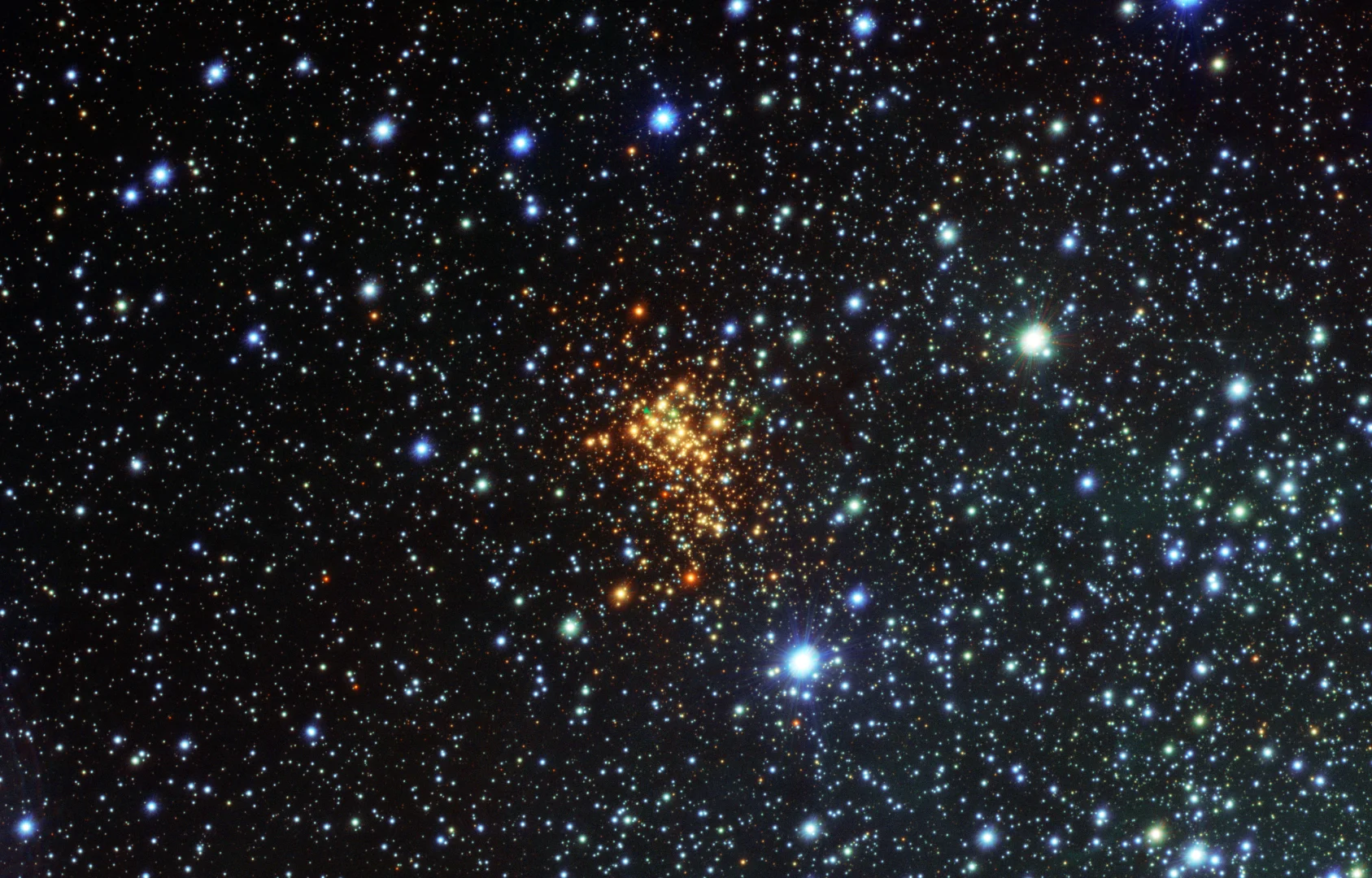 Hvězdokupa Westerlund 1 z pozemního dalekohledu ESO