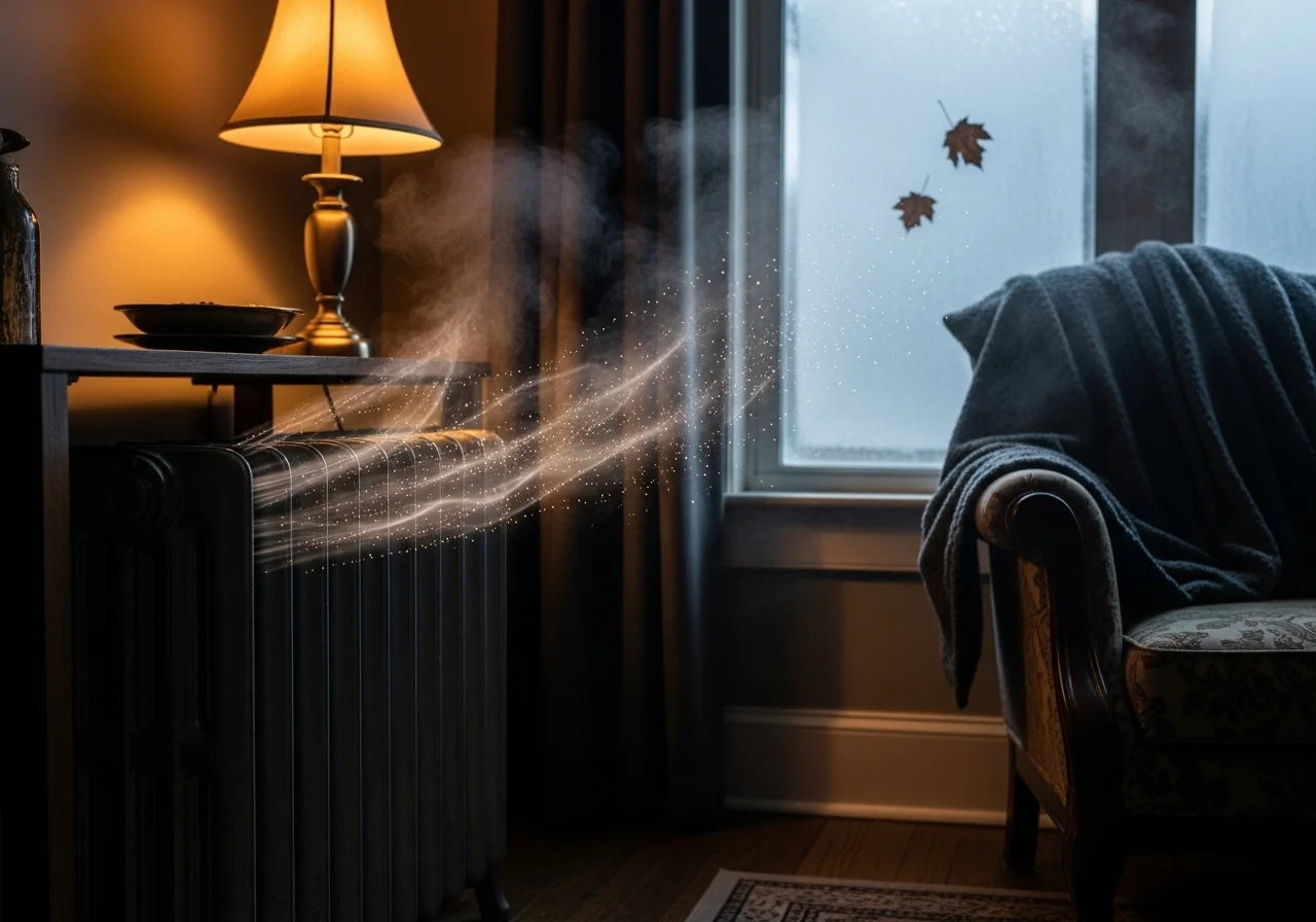 Voda v radiátoru je ohřátá z odpadního tepla elektrárny