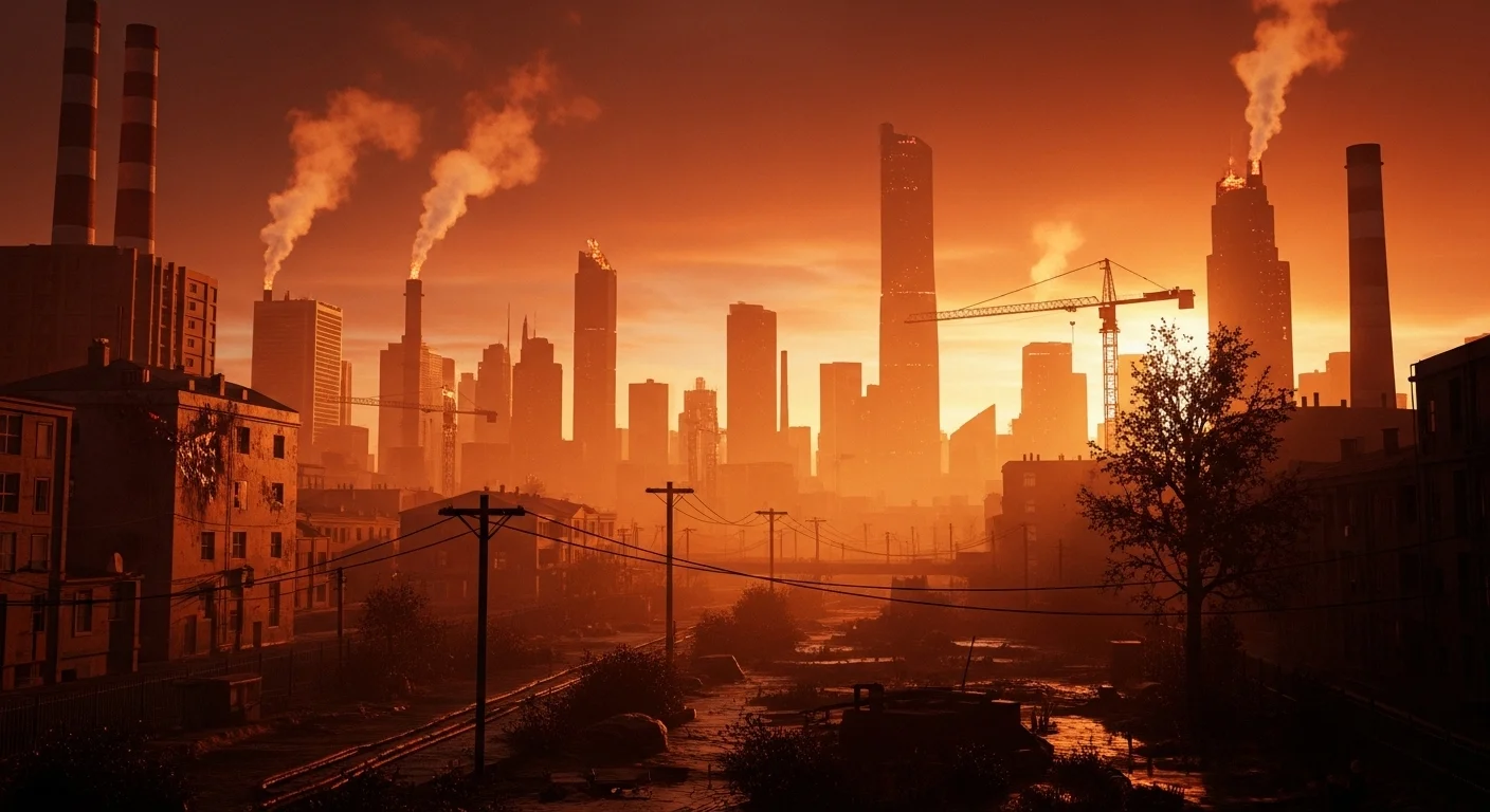 Město ponořené do odpadního tepla