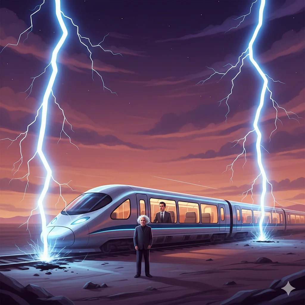 Pozorování dvou blesků