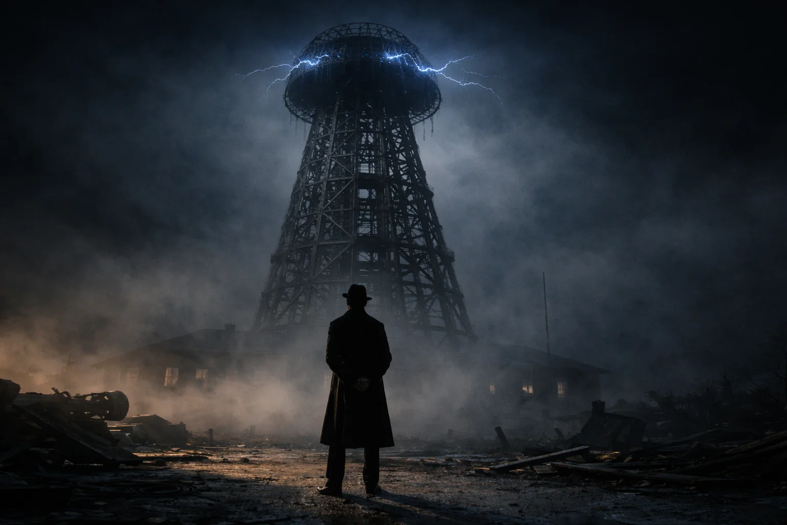 Ilustrace věže Wardenclyffe