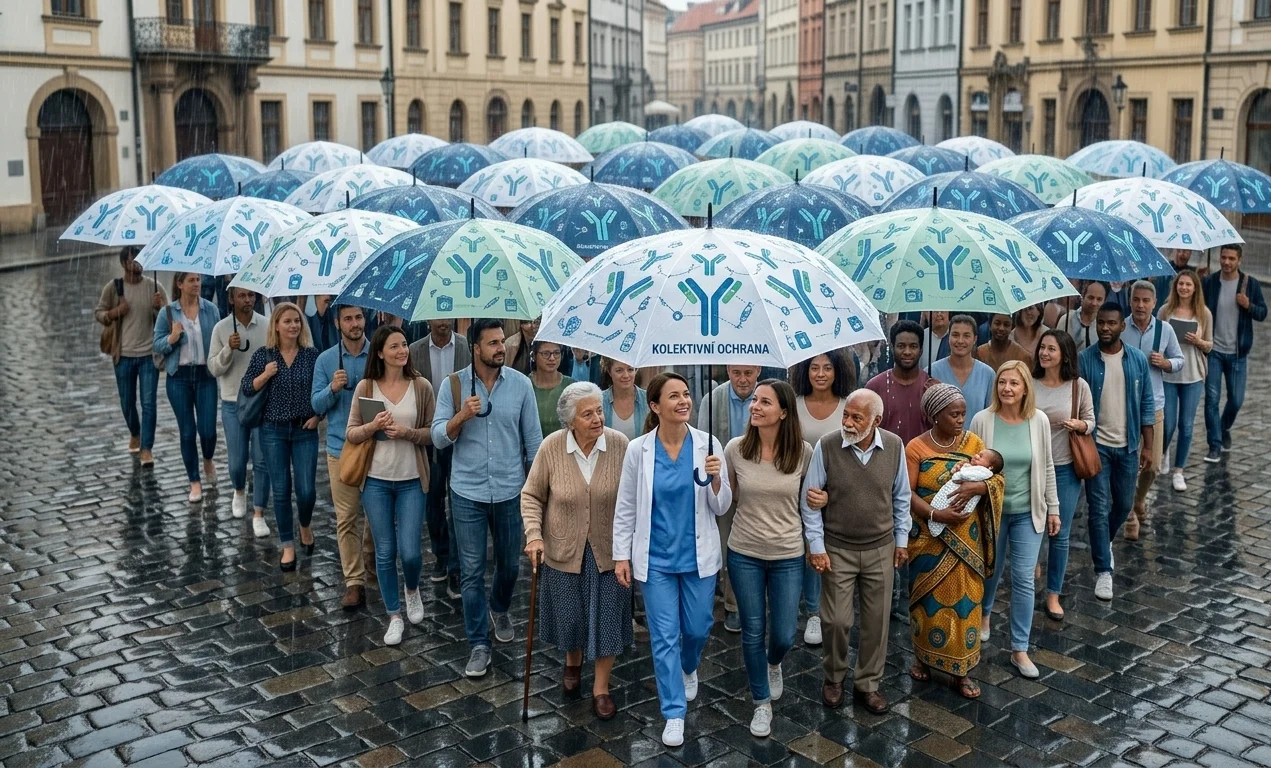 Kolektivní imunita: Proč váš osobní deštník chrání i ostatní