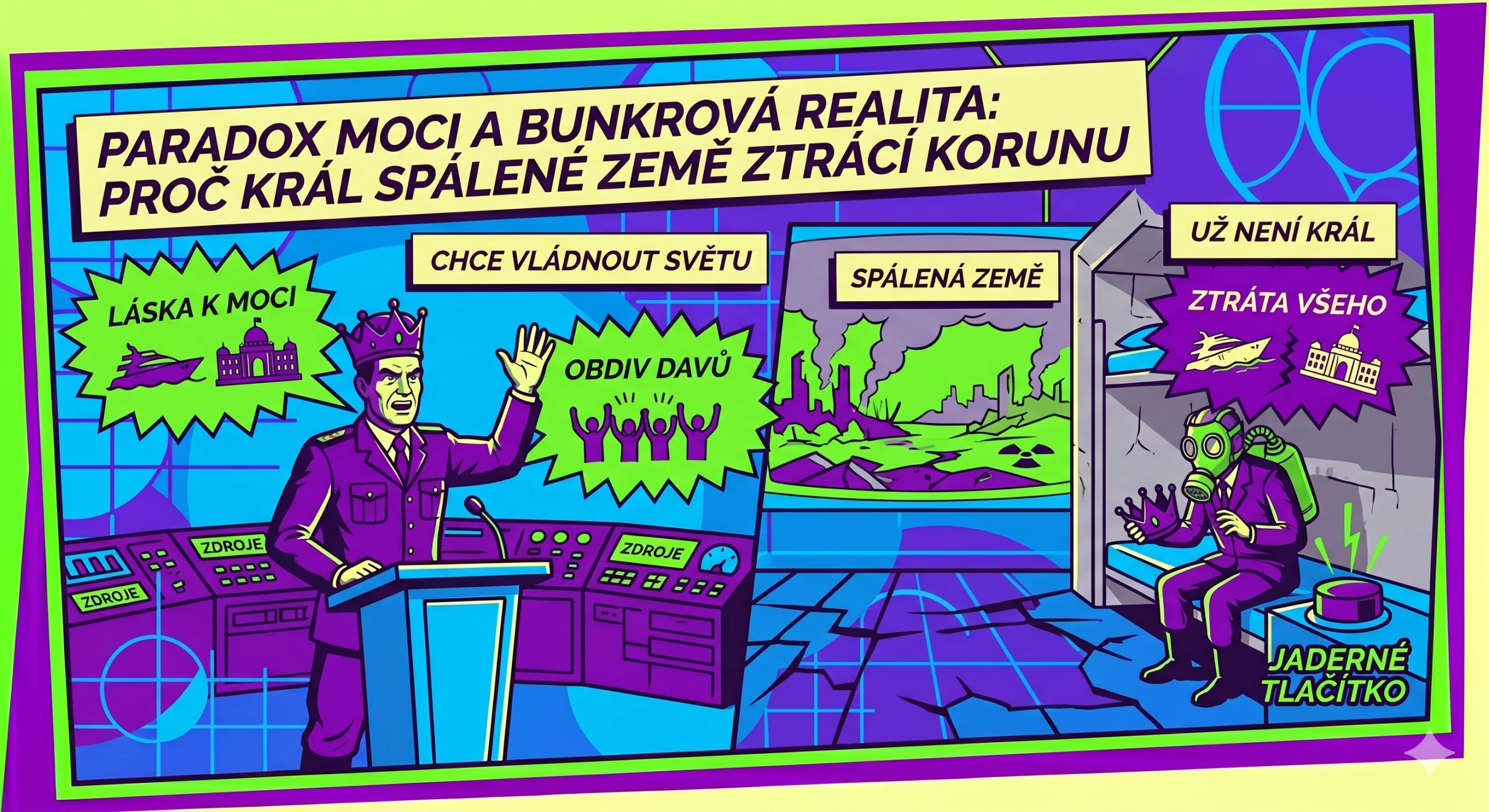 Paradox moci a bunkrová realita: Proč král spálené země ztrácí korunu