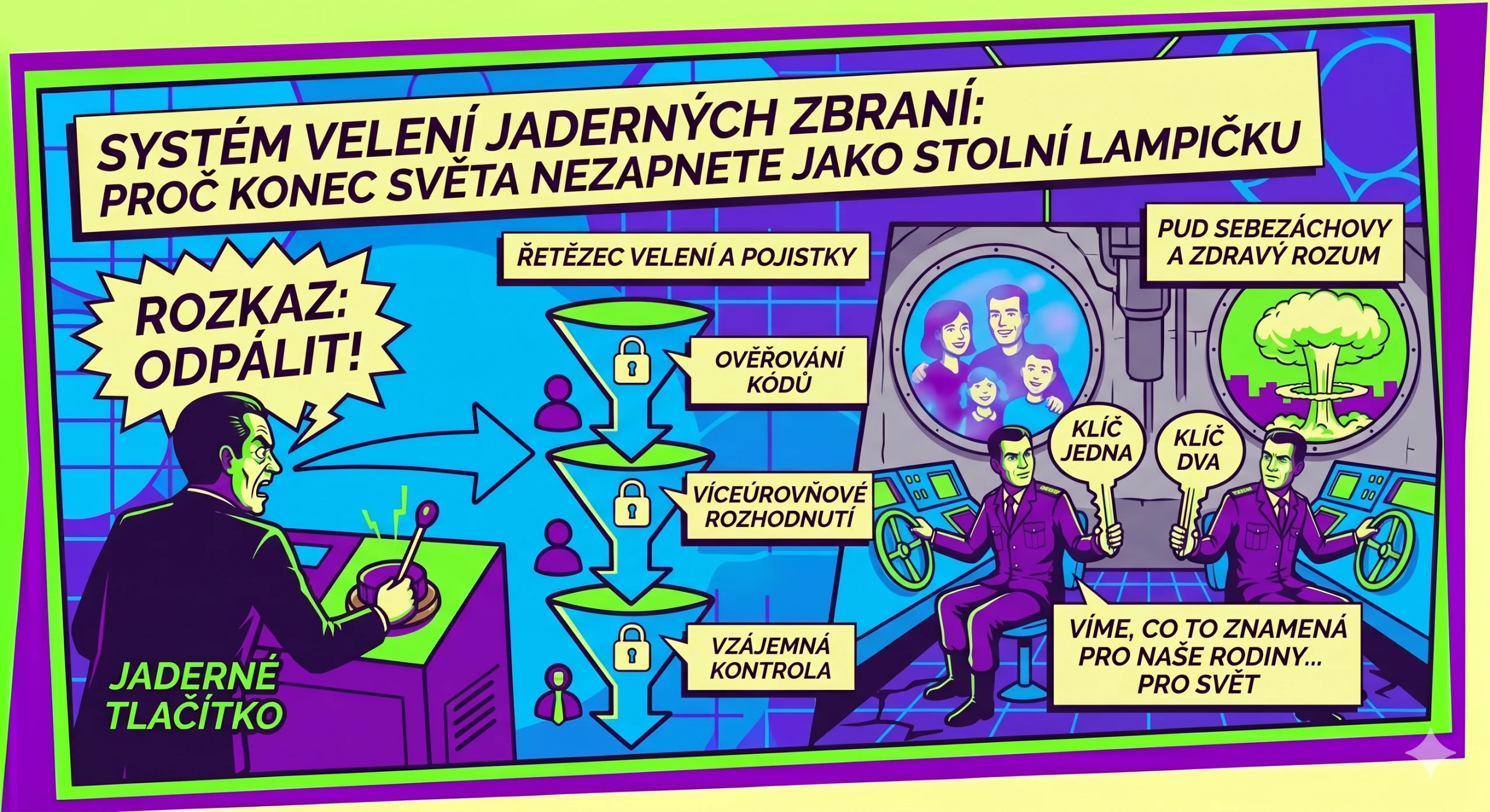 Systém velení jaderných zbraní: Proč konec světa nezapnete jako stolní lampičku